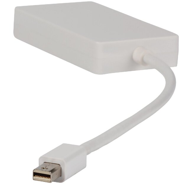 Mini DisplayPort 1.1 naar HDMI, DVI en VGA adapter / wit - 0,20 meter