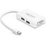 Premium Mini DisplayPort 1.1a naar HDMI, DVI en DisplayPort adapter / wit - 0,15 meter