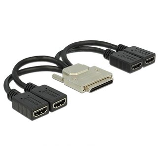 DeLOCK VHDCI-68 (m) naar 4x HDMI (v) adapter - 0,20 meter
