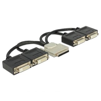 DeLOCK VHDCI-68 (m) naar 4x DVI-D (v) adapter - 0,20 meter