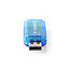 Nedis USB-A - 3,5mm Jack headset audio adapter / blauw