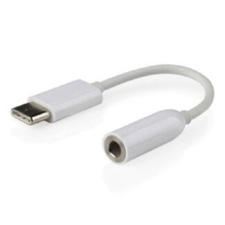 OTB USB-C naar 3,5mm Jack audio adapter - passief / wit - 0,15 meter