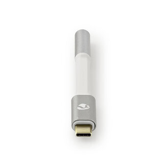 Nedis Nedis Premium USB-C naar 3,5mm Jack audio adapter - actief - High-Res audio / aluminium - 0,10 meter