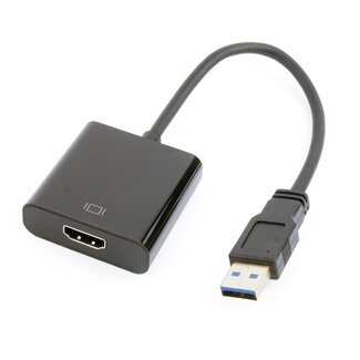 Cablexpert USB3.0 naar HDMI adapter / zwart - 0,15 meter