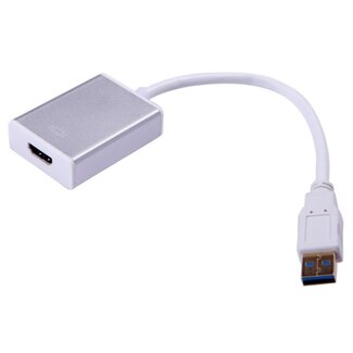 Coretek USB3.0 naar HDMI adapter / wit - 0,20 meter
