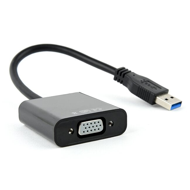 USB3.0 naar VGA adapter / zwart - 0,20 meter
