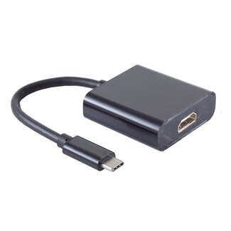 Cablexpert USB-C naar HDMI 4K 30Hz adapter / zwart - 0,15 meter