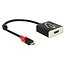 Premium USB-C naar HDMI adapter met DP Alt Mode (4K 30 Hz) / zwart - 0,20 meter