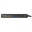 Premium USB-C naar HDMI, 2x USB-A, USB-C PD, RJ45 en SD/MMC adapter met DP Alt Mode (4K 30 Hz) / zwart - 0,15 meter