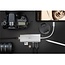Goobay USB-C naar HDMI 4K 30Hz, 2x USB-A, USB-C PD 100W, RJ45 en SD adapter / aluminium - 0,15 meter