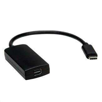 Nedis USB-C naar Mini DisplayPort adapter met DP Alt Mode (4K 60 Hz) / zwart - 0,10 meter