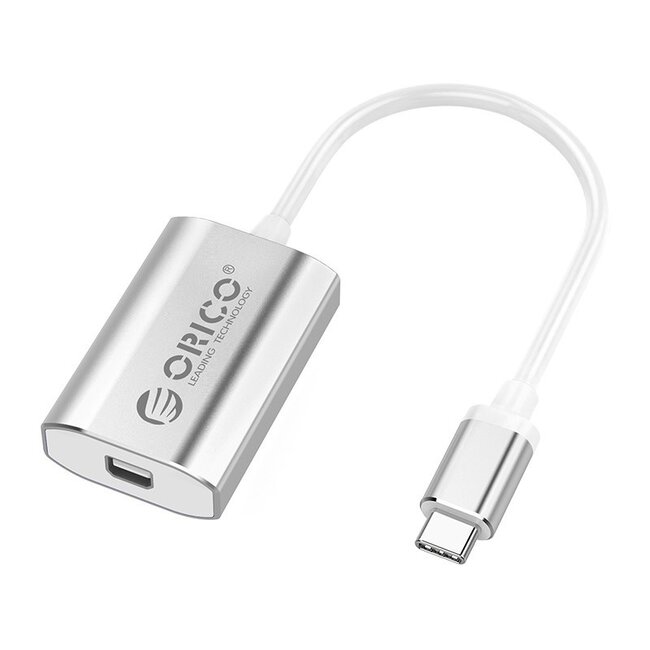 Orico USB-C naar Mini DisplayPort adapter met DP Alt Mode (4K 60 Hz) / aluminium - 0,15 meter