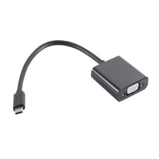 S-Impuls USB-C naar VGA adapter (1920 x 1200) / zwart - 0,15 meter