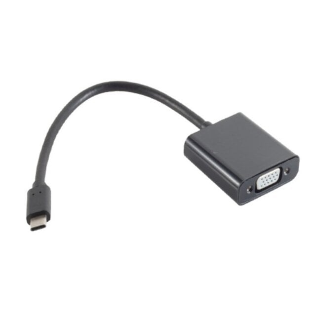 USB-C naar VGA adapter (1920 x 1200) / zwart - 0,15 meter