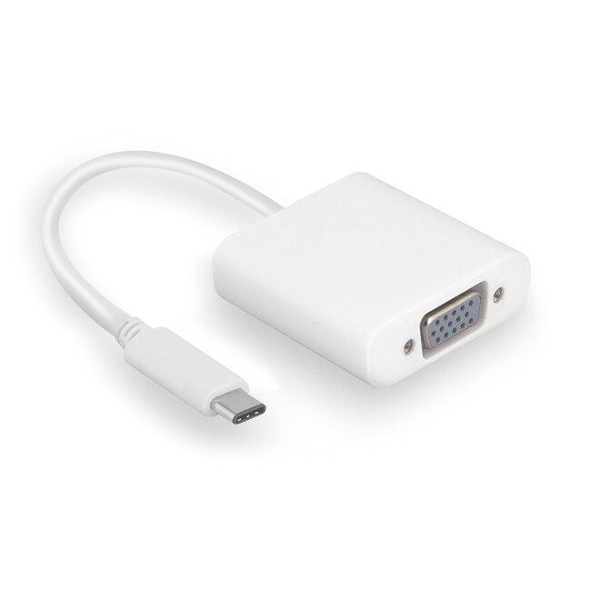 USB-C naar VGA adapter met DP Alt Mode (1920 x 1200) / wit - 0,15 meter