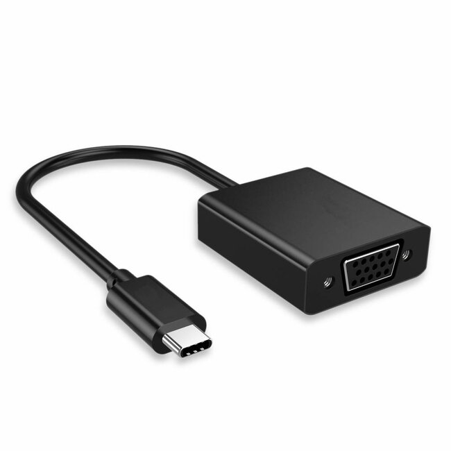 USB-C naar VGA adapter met DP Alt Mode (1920 x 1200) / zwart - 0,15 meter