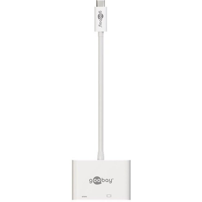 USB-C naar VGA en USB-C PD adapter met DP Alt Mode (1920 x 1200) / wit - 0,15 meter