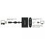 Premium USB-C naar VGA, USB-A en USB-C PD adapter met DP Alt Mode (1920 x 1200) / zwart - 0,20 meter