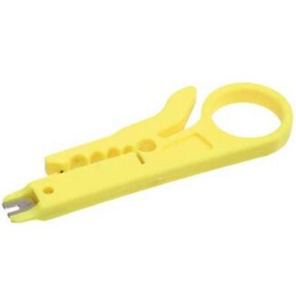 S-Impuls LSA montagetang met kabelstripper / geel