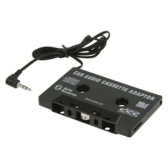 Auto cassette adapter met 3,5mm Jack connector / zwart