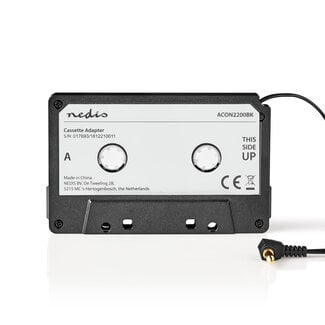 Nedis Nedis auto cassette adapter met 3,5mm Jack connector / zwart
