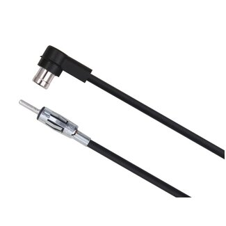 M-Use ISO (v) haaks - DIN (m) auto antenne adapter - 0,15 meter