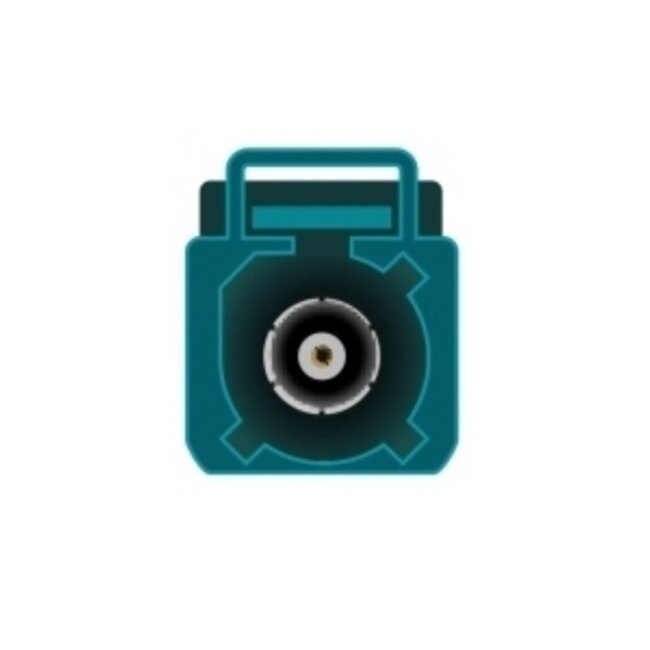 Fakra Z (v) - FME (m) adapter kabel - RG174 | 50 Ohm | 0,15 meter