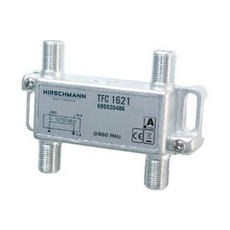 Hirschmann Hirschmann multitap TFC1621 met 2 uitgangen - 16,5 dB / 5-1218 MHz