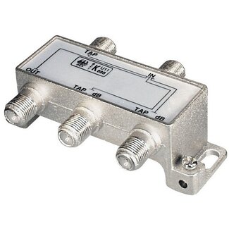 Transmedia Multitap met 3 uitgangen - 18 dB / 5-1000 MHz