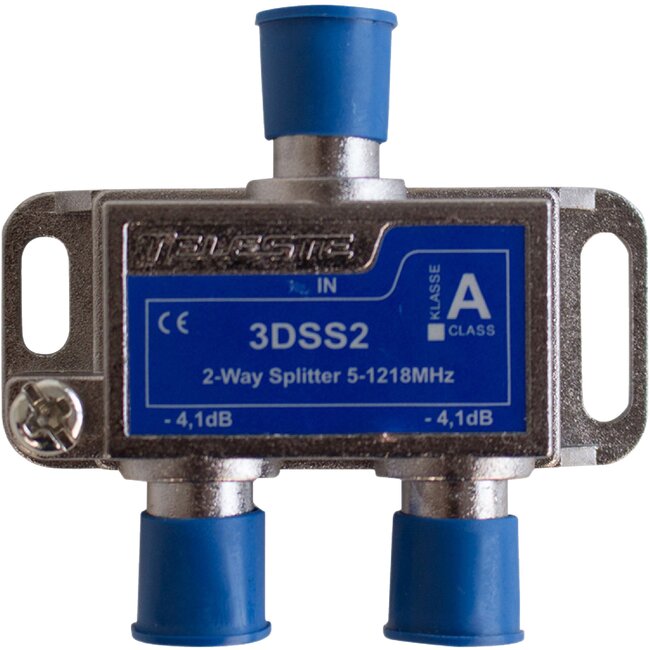 Hirschmann splitter 3DSS2 met 2 uitgangen / 4,1 dB / 5-1218 MHz