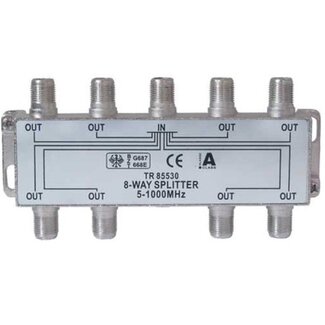 S-Impuls F splitter met 8 uitgangen / 5-1000 MHz