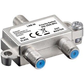 Goobay Premium Satelliet Priority Switch met 2 uitgangen / 950-2500 MHz