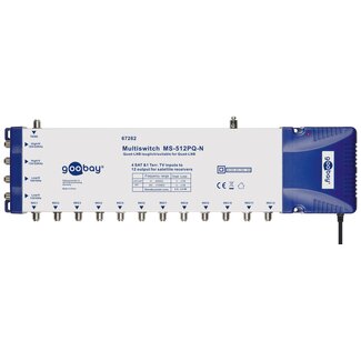 Goobay Goobay Multiswitch met 5 ingangen en 12 uitgangen