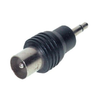 S-Impuls 3,5mm Jack mono (m) - Coax IEC (m) adapter