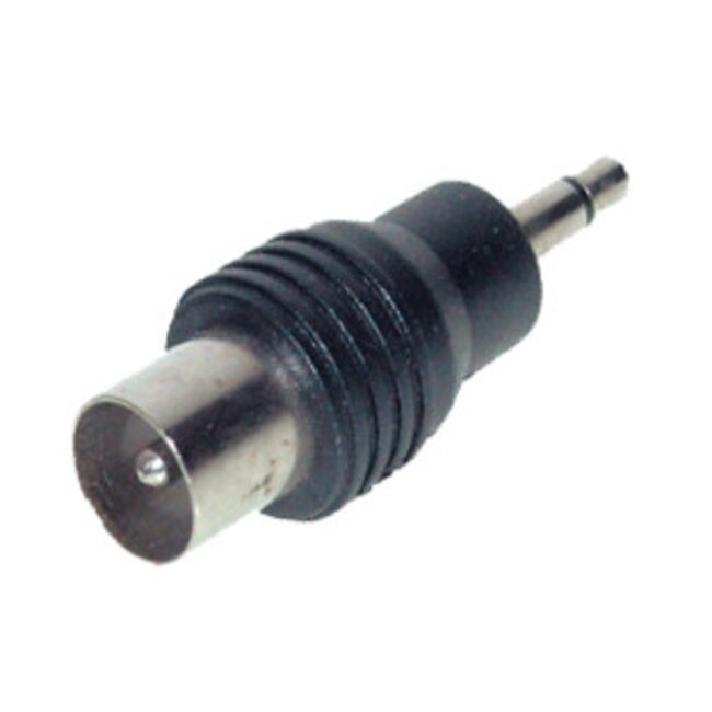 3,5mm Jack mono (m) - Coax IEC (m) adapter