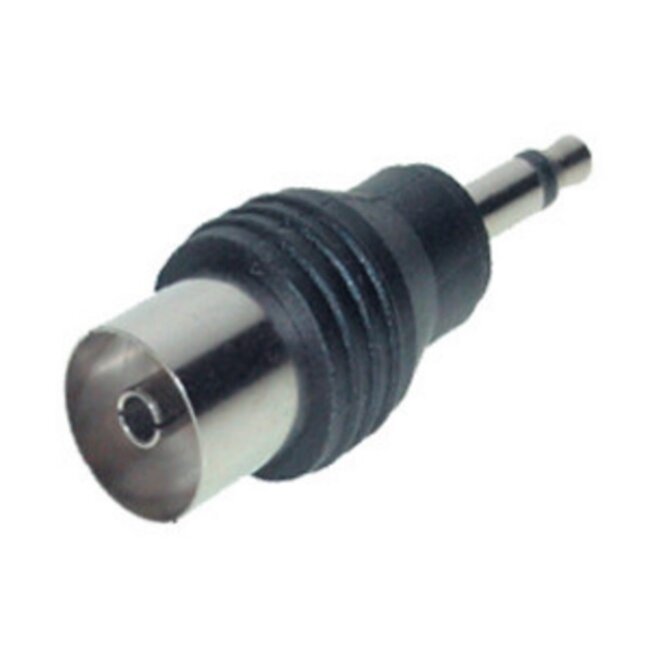 3,5mm Jack mono (m) - Coax IEC (v) adapter