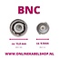 Coax IEC (v) - BNC (m) adapter