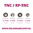 BNC (v) - TNC (m) adapter | 50 Ohm