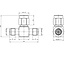 SMA (m) - 2x SMA (v) T-adapter / 50 Ohm