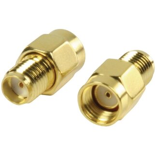 Nedis RP-SMA (m) - SMA (v) adapter - 50 Ohm