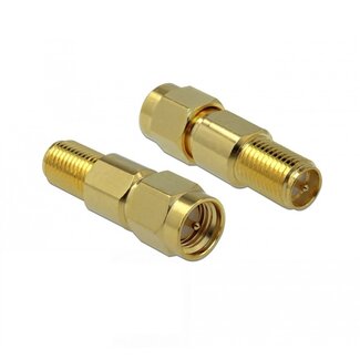 DeLOCK RP-SMA (v) - SMA (m) adapter - 50 Ohm / 3 GHz