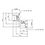 RP-SMA (m) - SMA (m) haakse adapter - 50 Ohm / 10 GHz