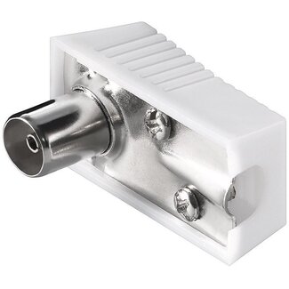 S-Impuls Coax IEC (v) schroef connector - plastic / haaks