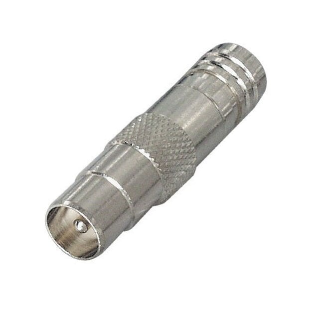 Coax IEC (m) krimp connector - metaal / recht