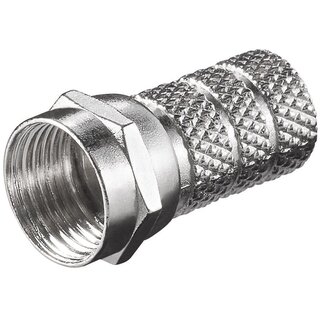 S-Impuls Schroef F-connector voor 5,2mm kabel / recht