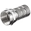 Schroef F-connector voor 5,2mm kabel / recht