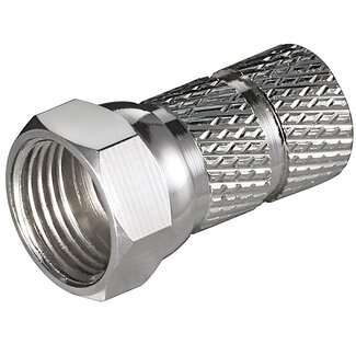 S-Impuls Schroef F-connector voor 6,0mm kabel / recht