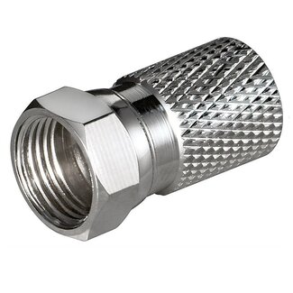 S-Impuls Schroef F-connector voor 8,0mm kabel / recht