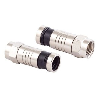 S-Impuls Compressie F-connector voor 7 mm kabel / recht