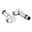 Compressie F-connector voor 7 mm kabel / haaks